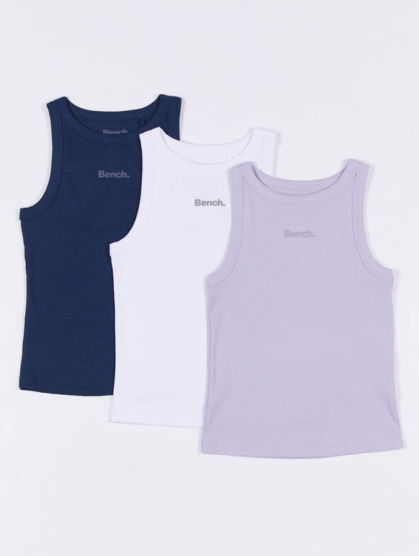 Jeyra Ribbed Tank Top 3-Pack - Bench