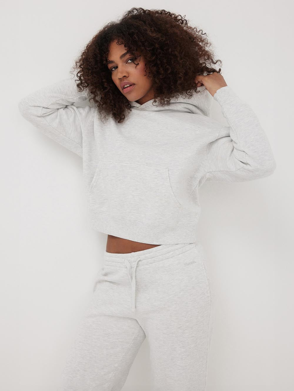 Womens Hart Eco-Fleece Cropped Hoodie - BLEH10501