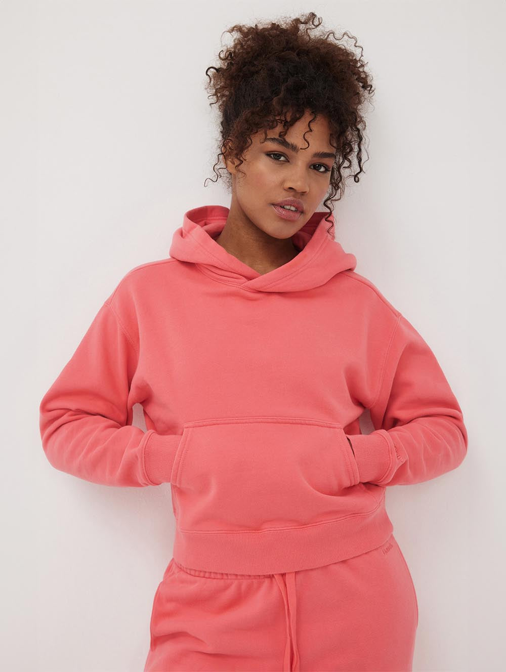 Womens Hart Eco-Fleece Cropped Hoodie - BLEH10501