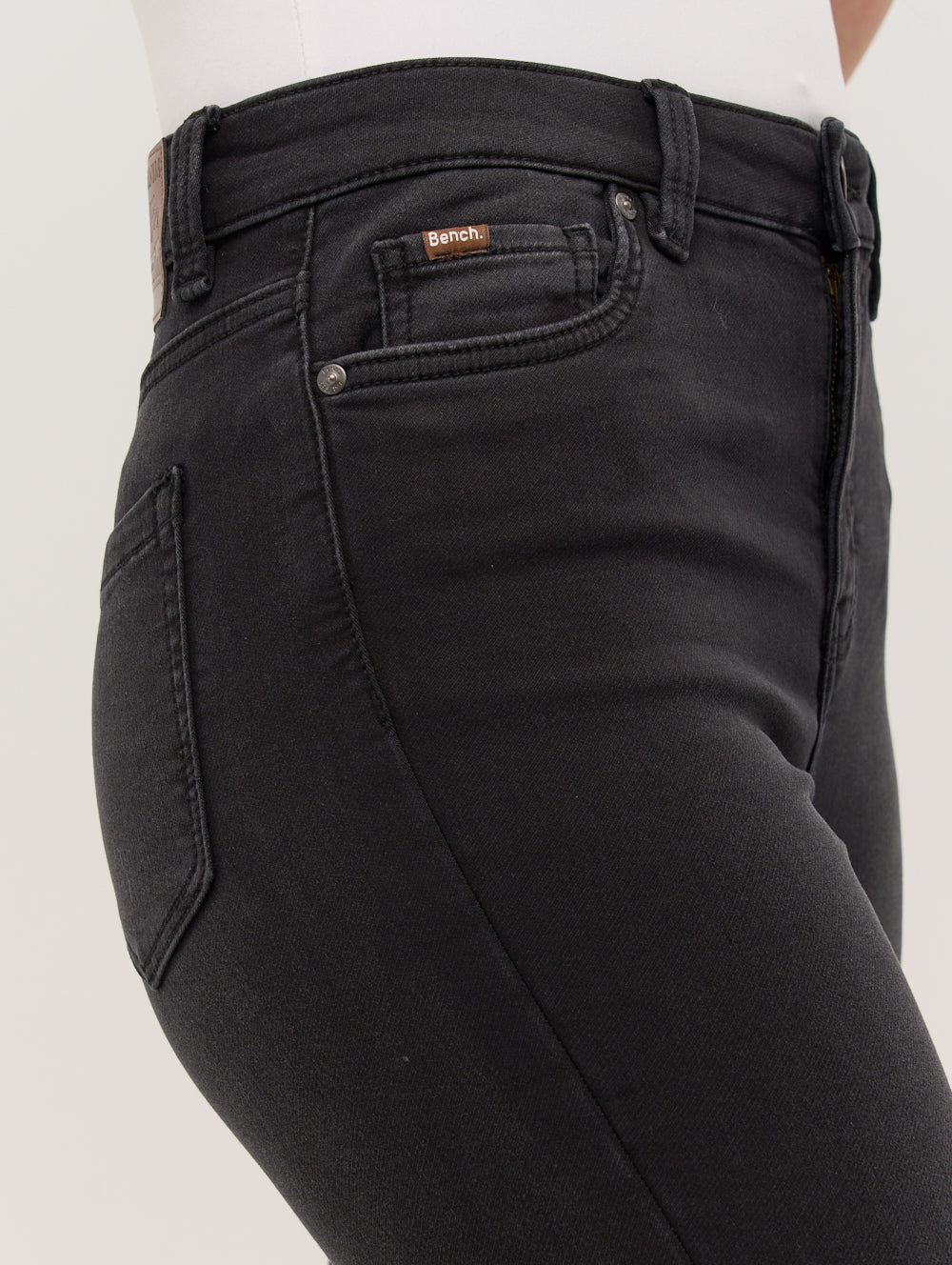 RILEY Black Bottoms 5 Pocket Denim Shot 4