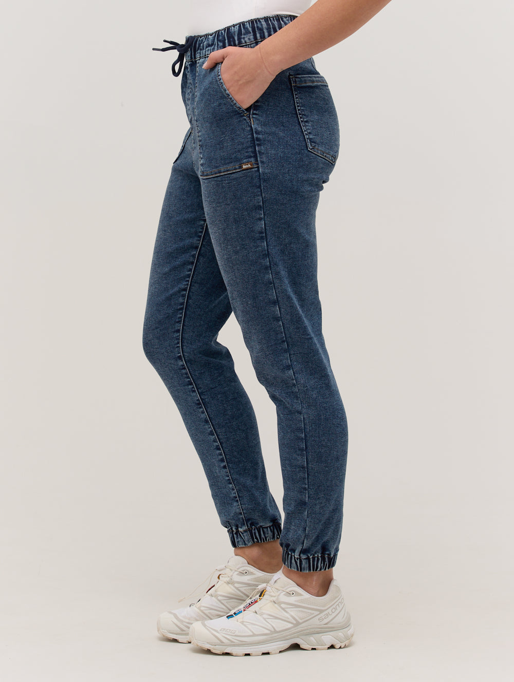 Jette Eco-Friendly Denim Joggers - Blue