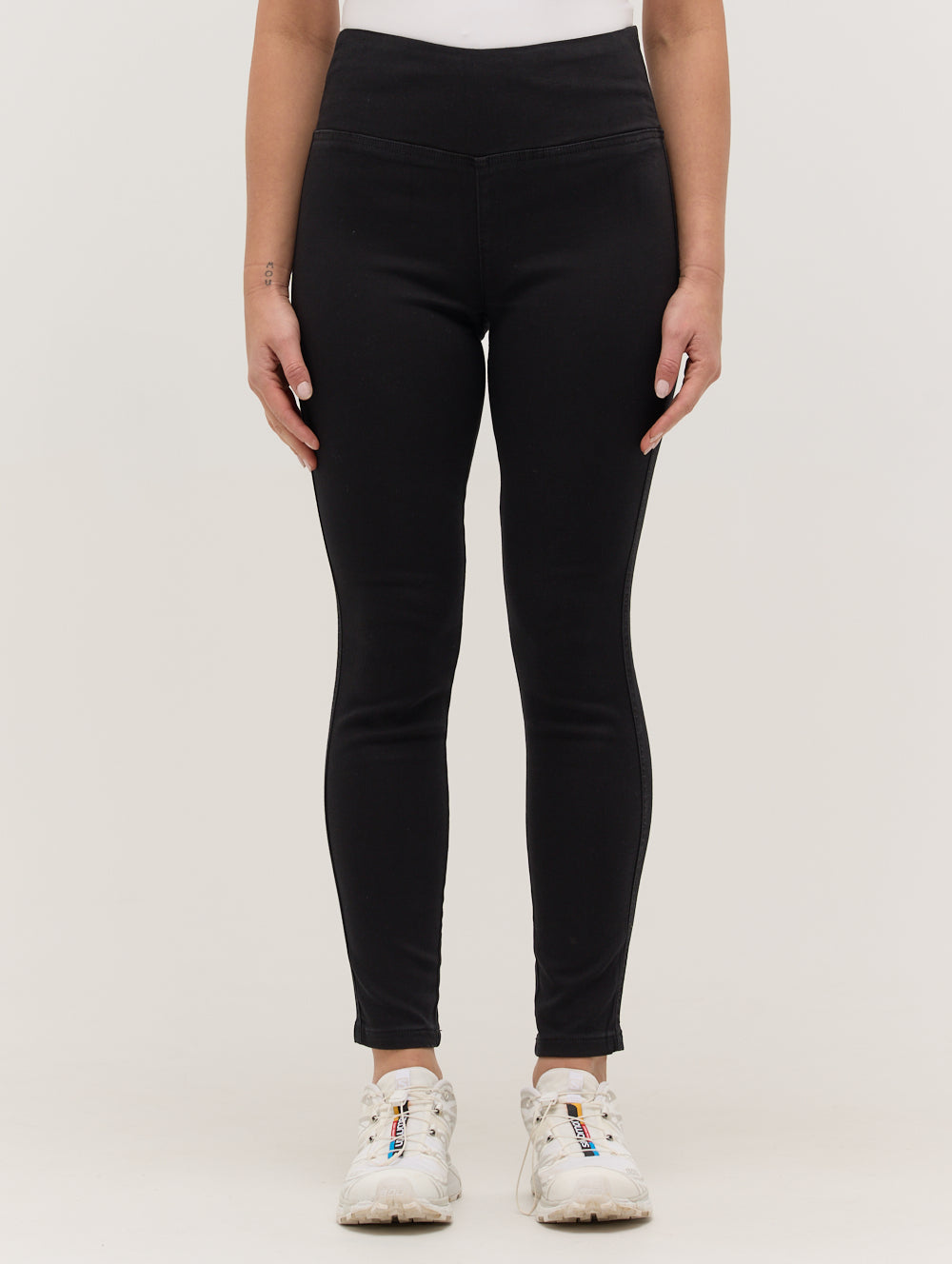 LIV Black Bottoms Denim Leggings Shot 1
