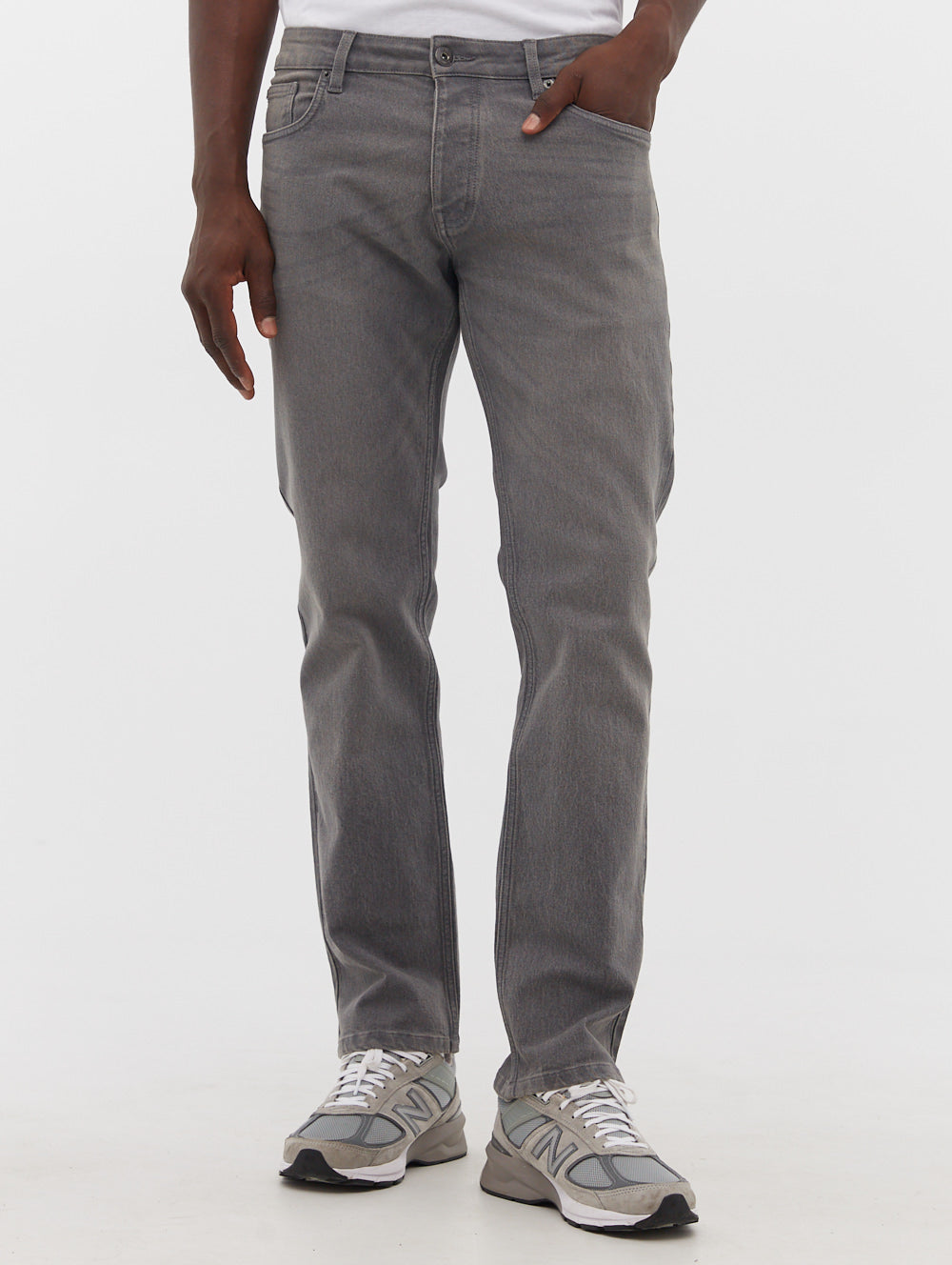 Stuart Straight Leg Jeans - Grey