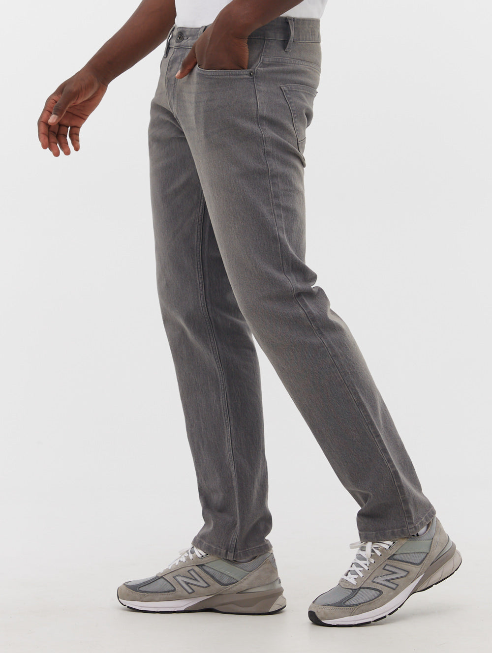 Stuart Straight Leg Jeans - Grey