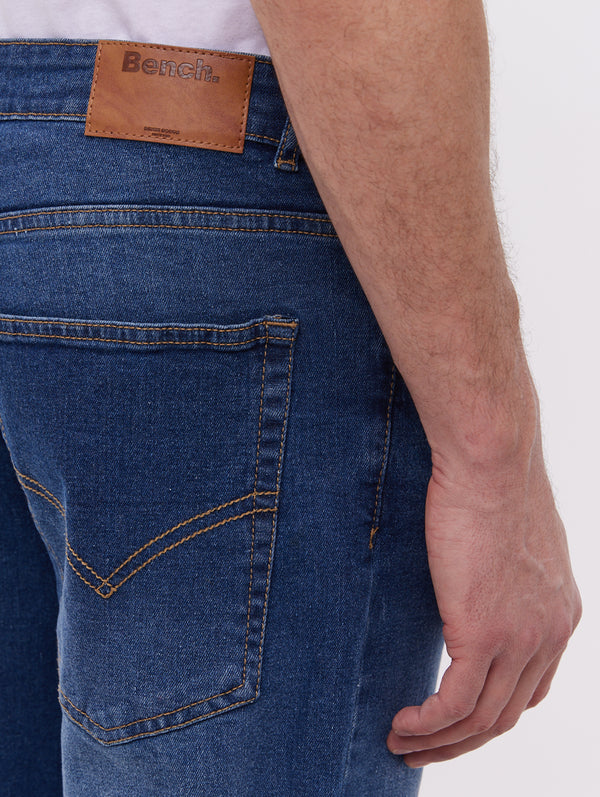 Stuart Straight Leg Jeans - Dark Indigo - Bench