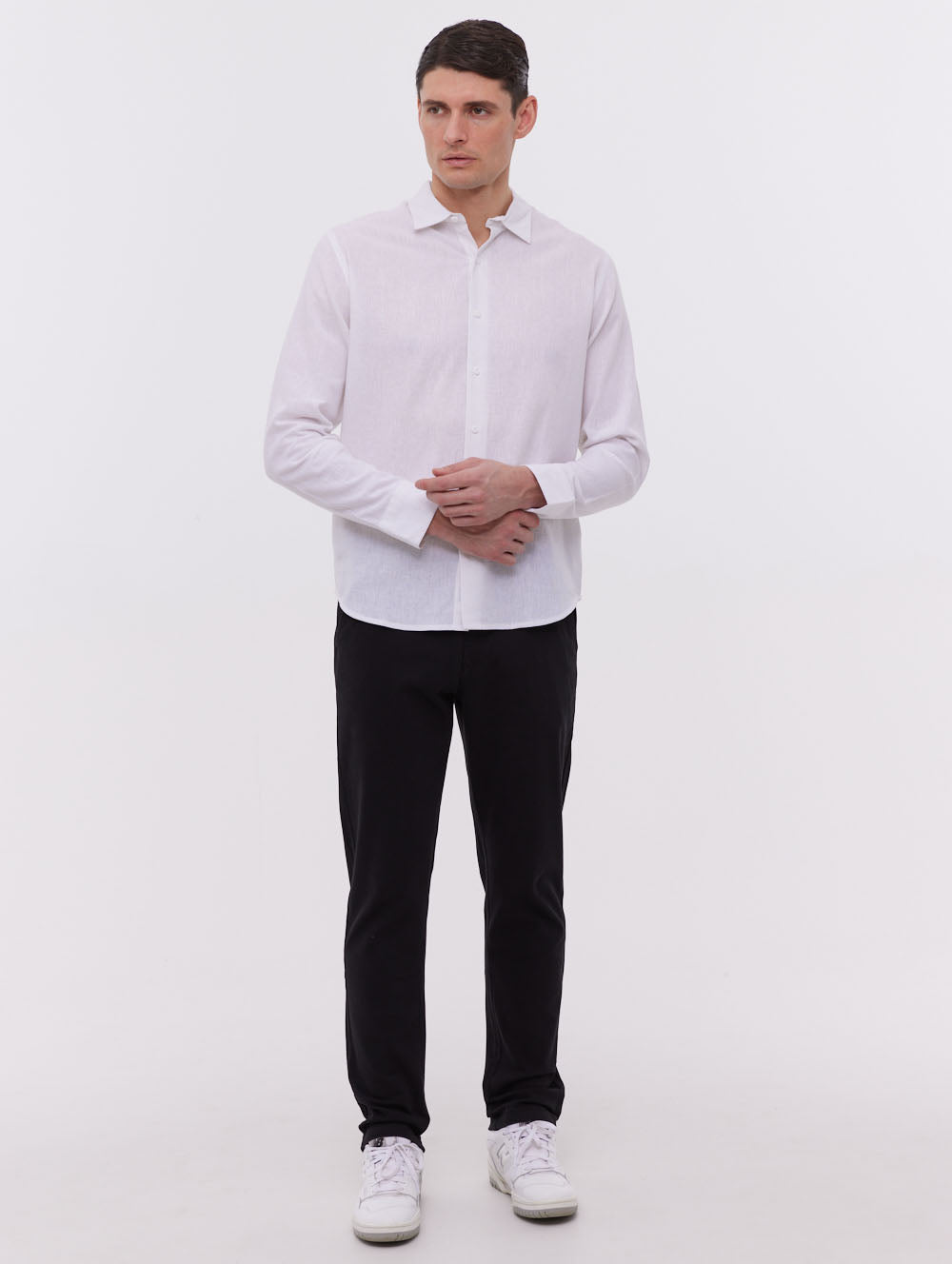 Jimini pantalon chino délavé en sergé