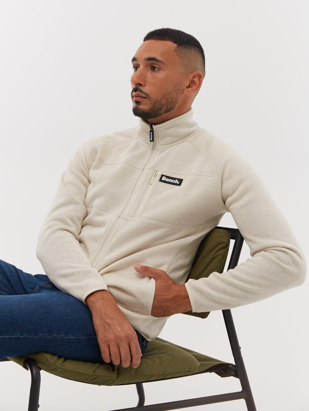 Wylden Funnel Zip-Up - White