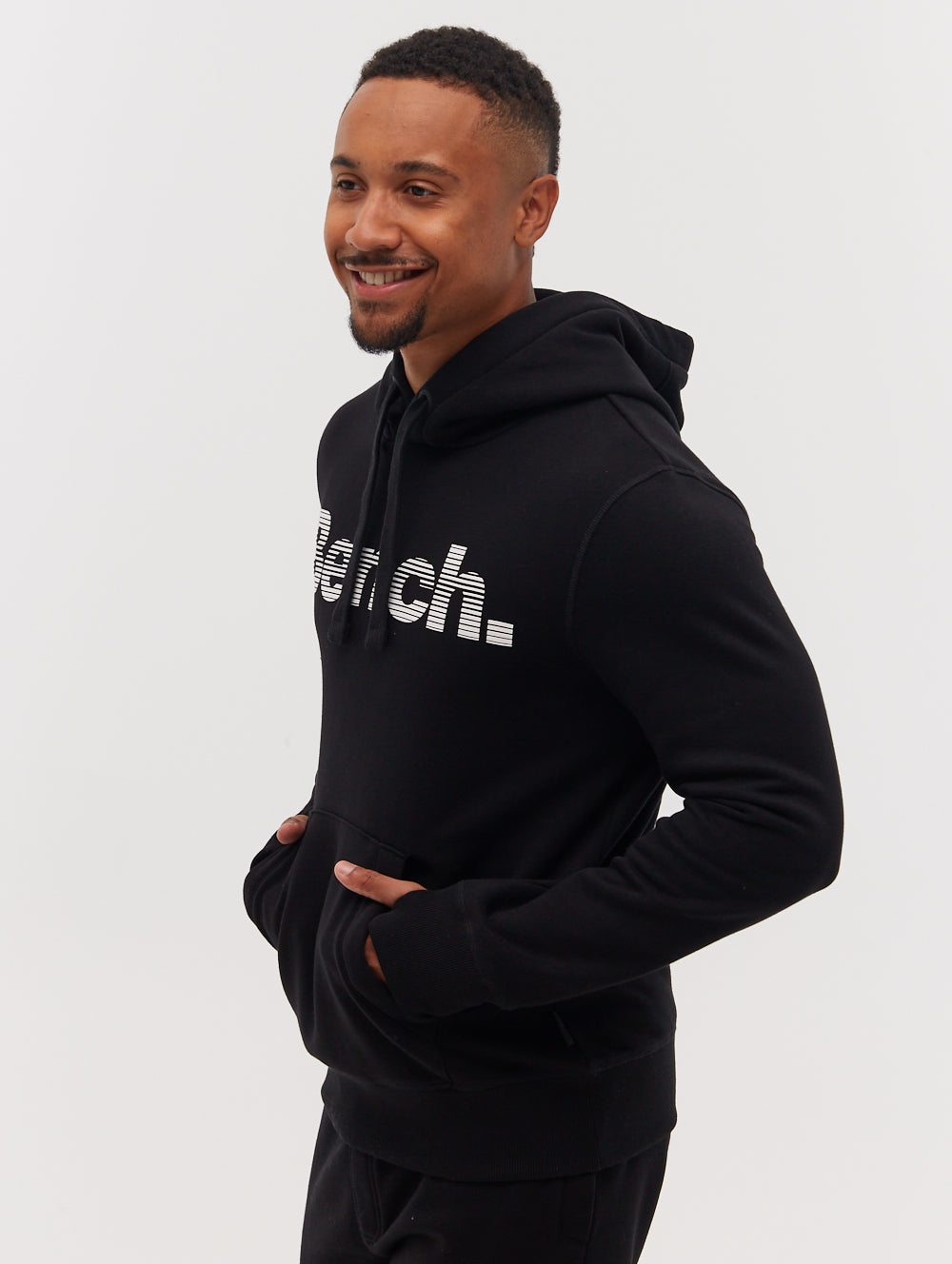 Dunan Gradient Logo Hoodie - Black