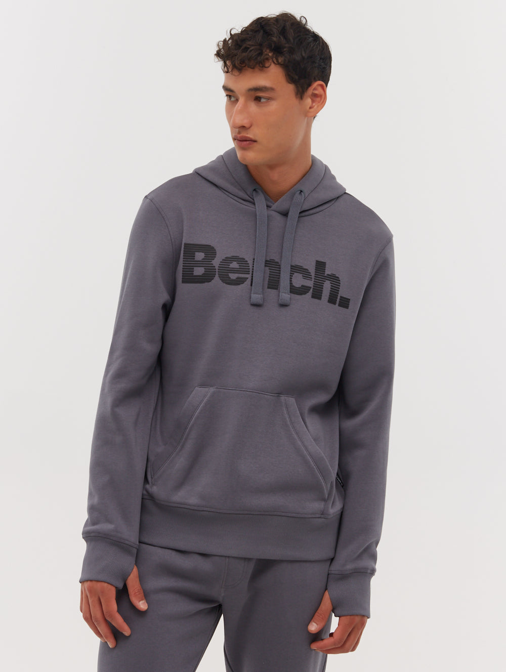 Dunan Gradient Logo Hoodie - Grey