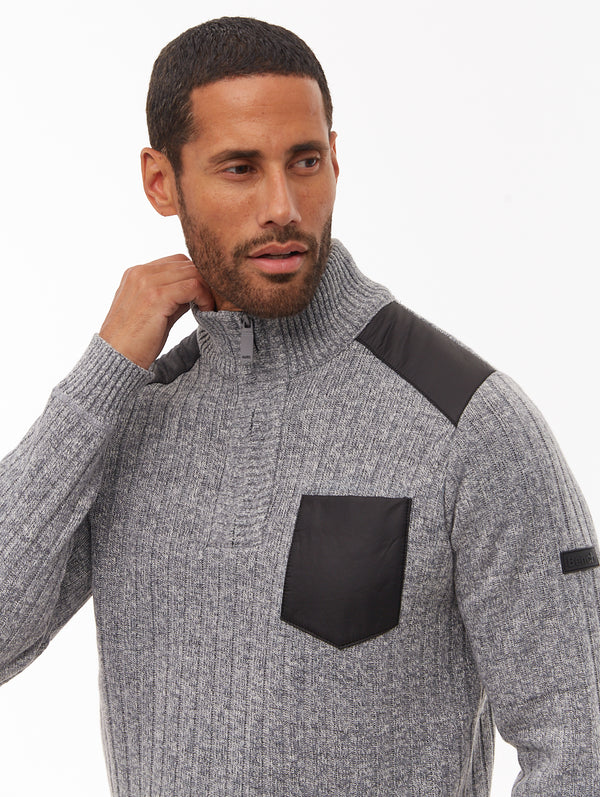 Verto Quarter-Zip Sweater - Grey - Bench