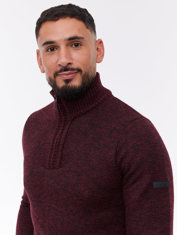 Palacio Quarter-Zip Sweater - Red - Bench