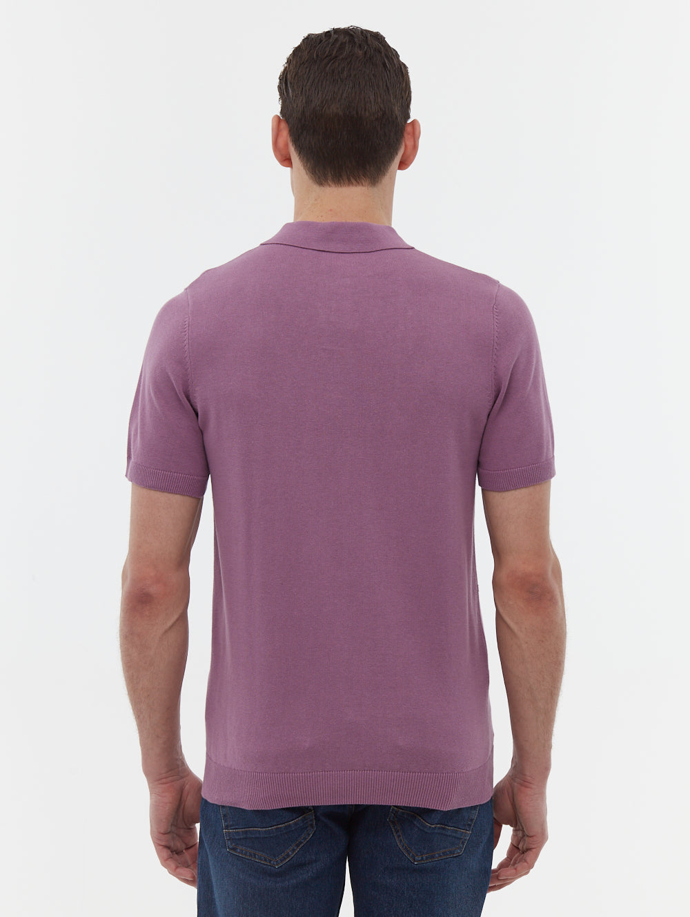 Navaro Grid Pattern Polo Shirt
