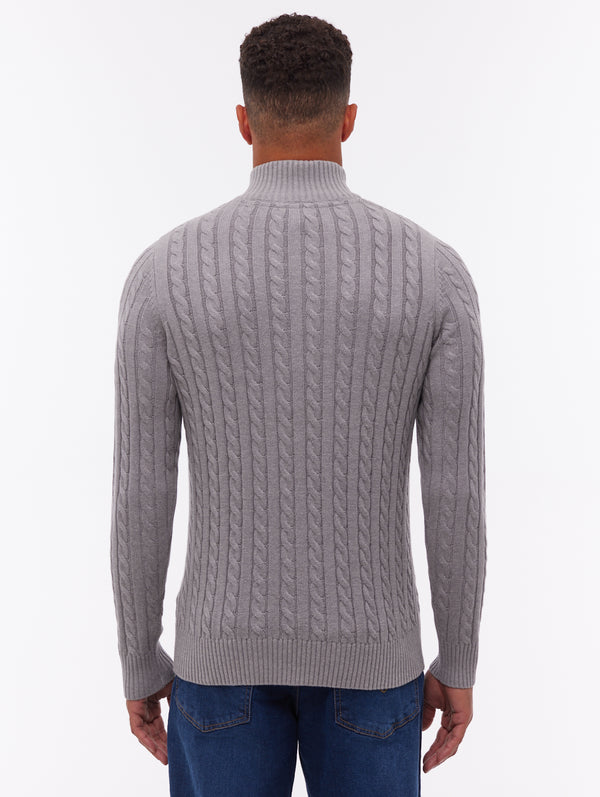 Rasola Quarter-Zip Sweater - Grey - Bench