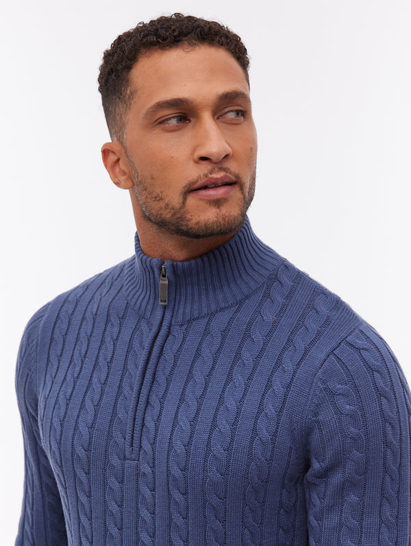 トップス RIGID SEA  COTTON KNIT PULLOVER 4 Rasola Quarter-Zip Sweater | Bench Canada