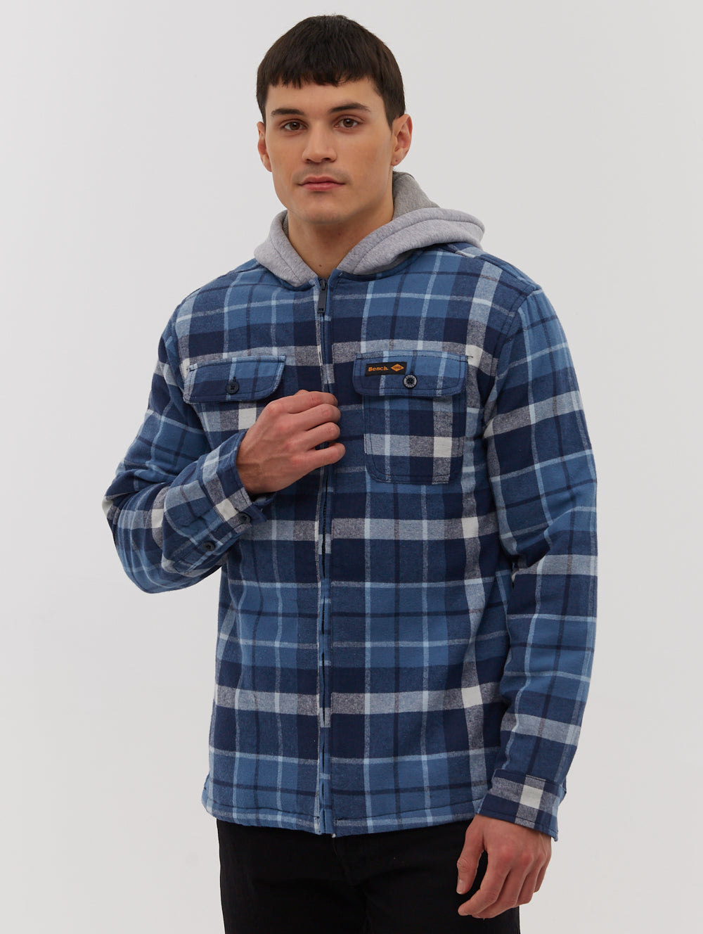 TRISSO Blue Shirts Flannels With Hood Shot 1
