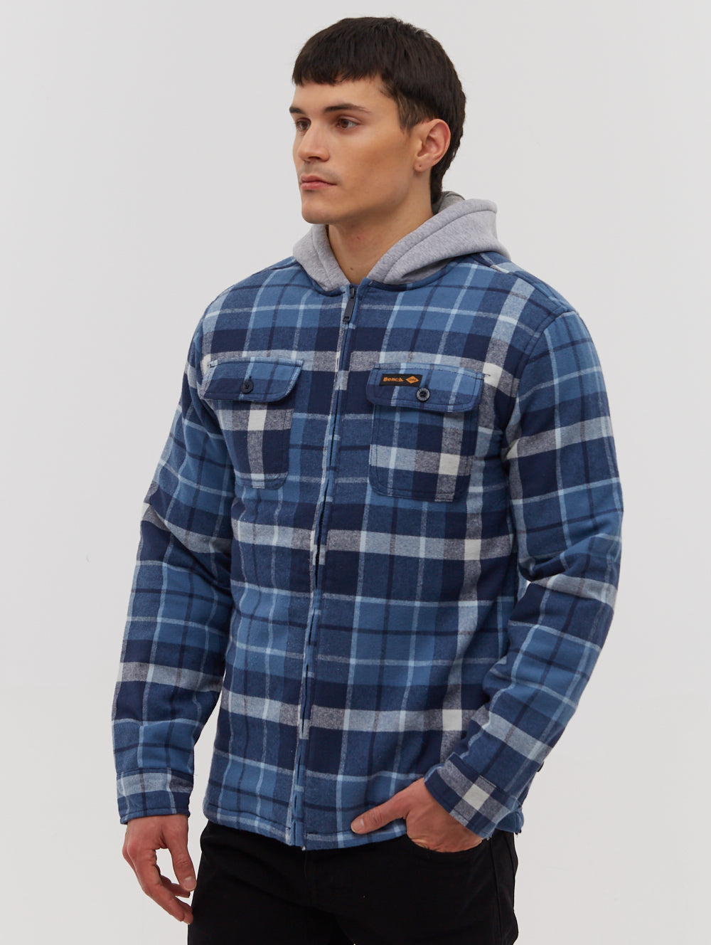 TRISSO Blue Shirts Flannels With Hood Shot 3