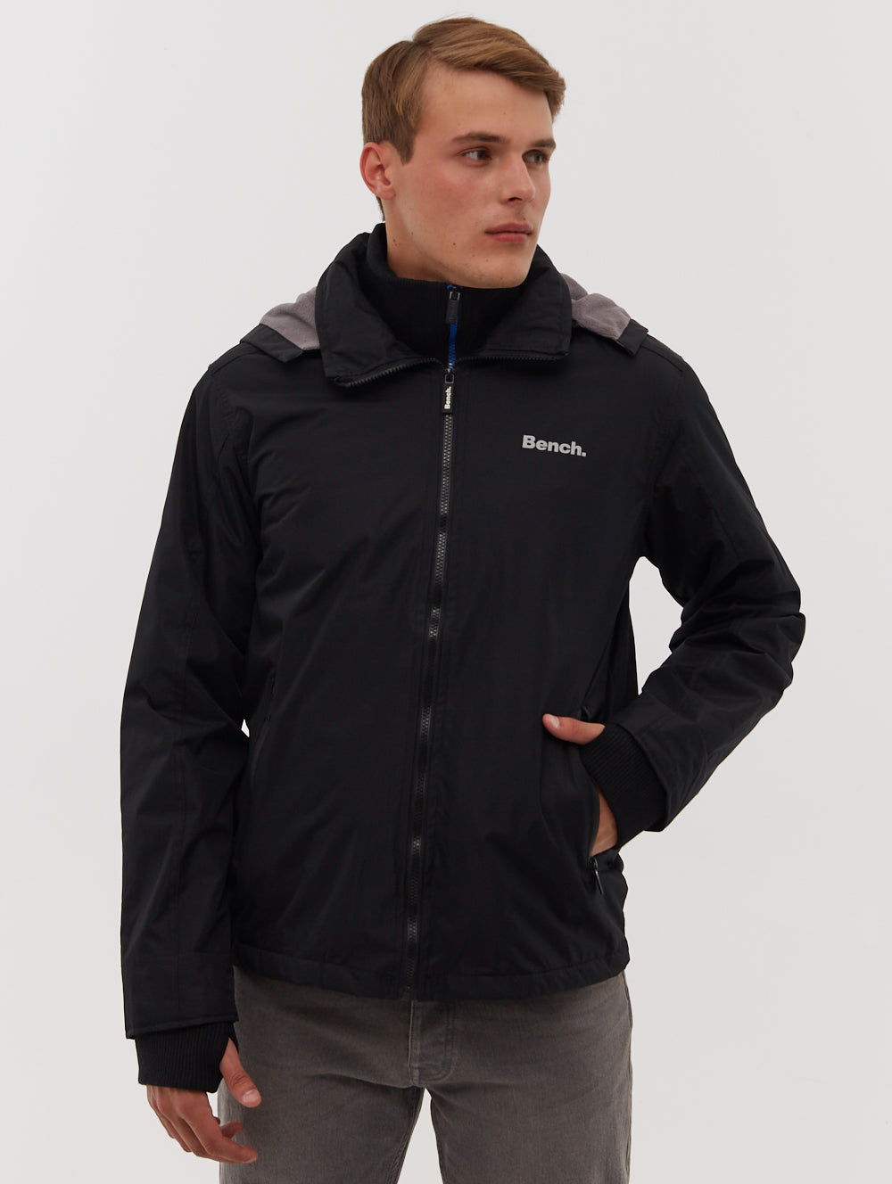 Hawn Double-Faced Ripstop Hooded Jacket - Black