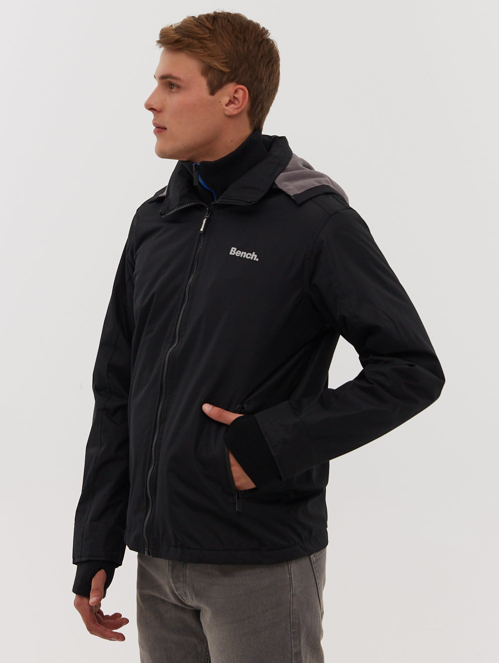Hawn Double-Faced Ripstop Hooded Jacket - Black