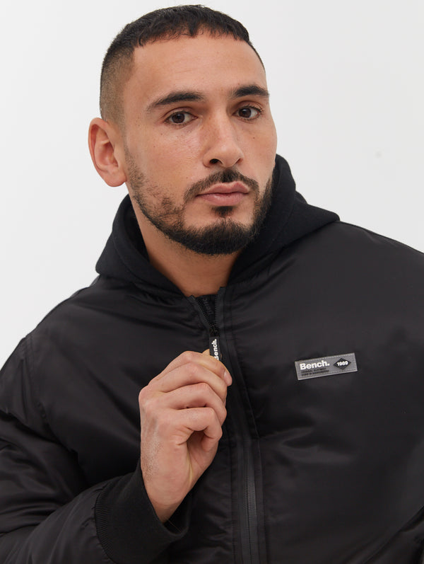 Bomper Fleece Hood Bomber Jacket