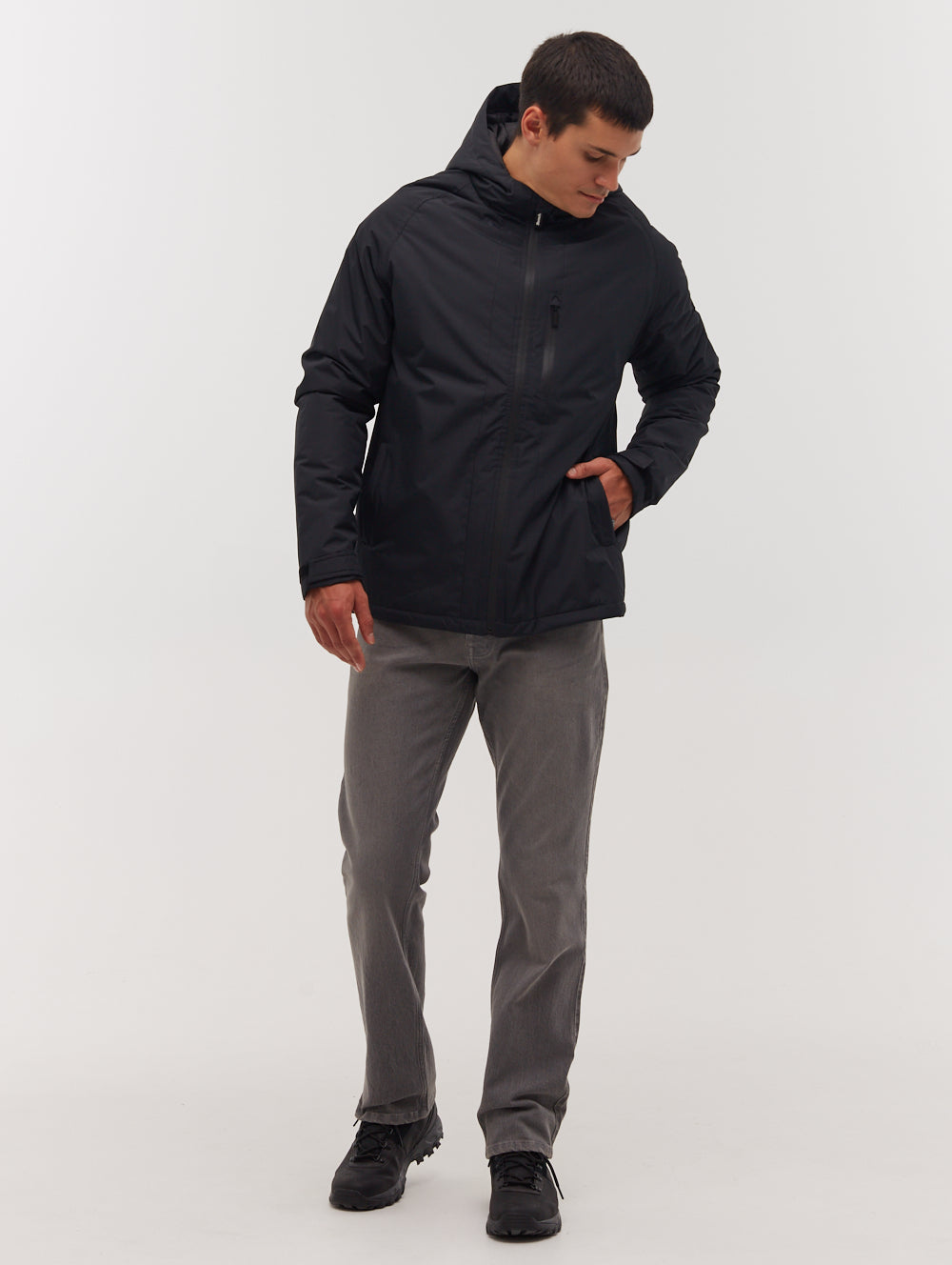 Glynne Hooded Jacket - Black