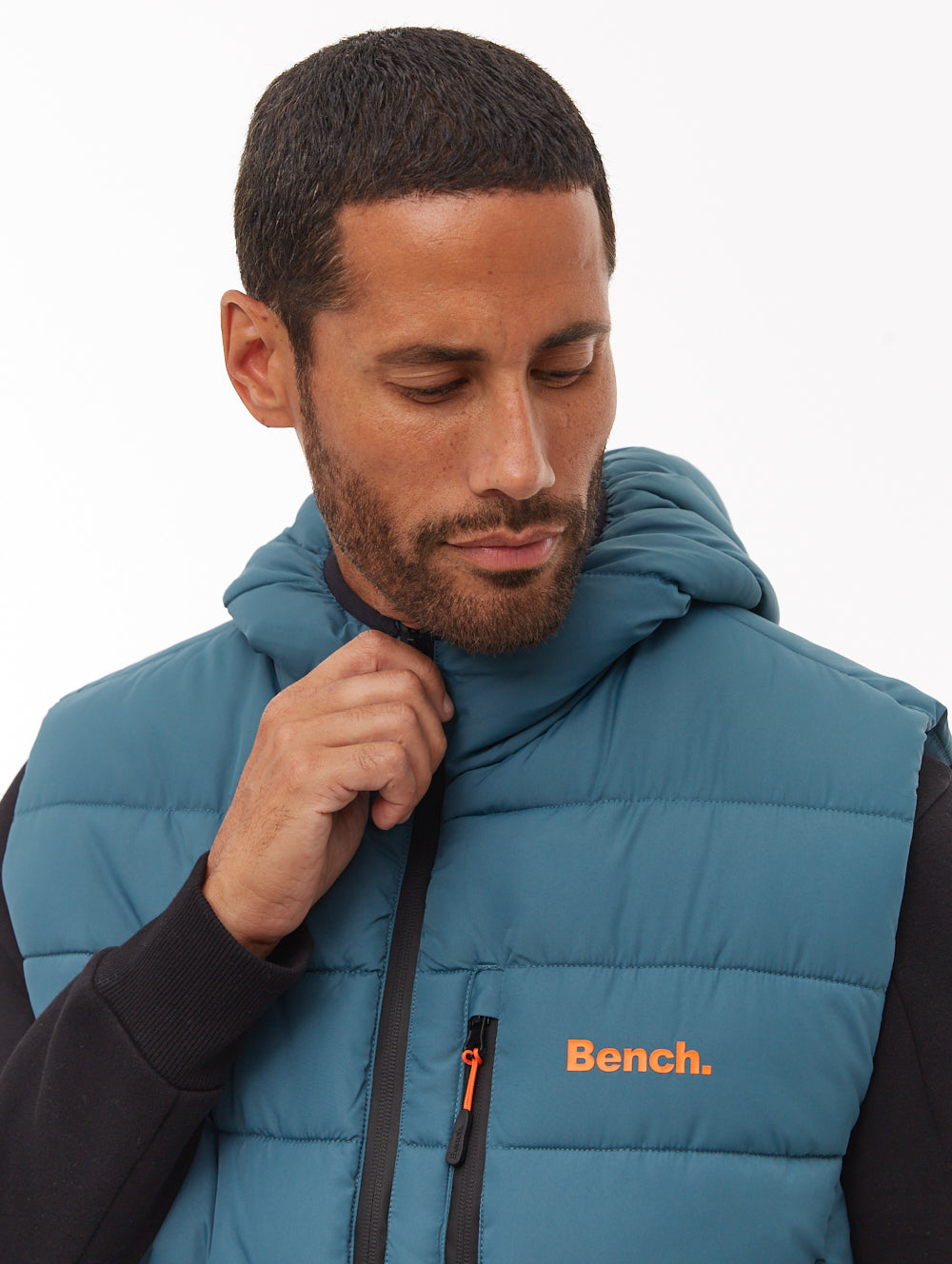 Galban veste sans manches matelassée à capuchon - Aqua