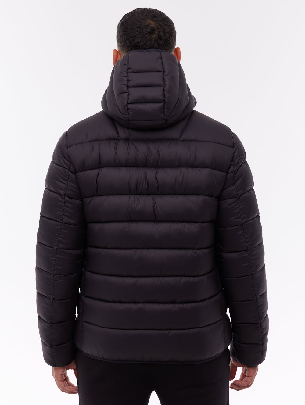 Afflor Hooded Puffer Jacket - Black