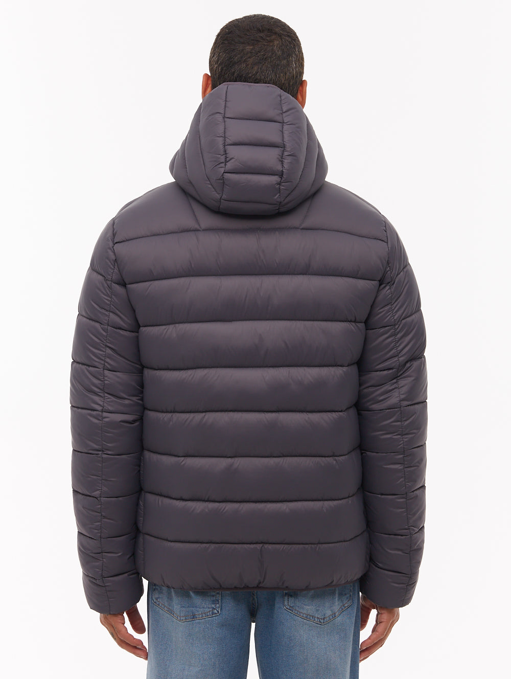 Afflor Hooded Puffer Jacket - Grey