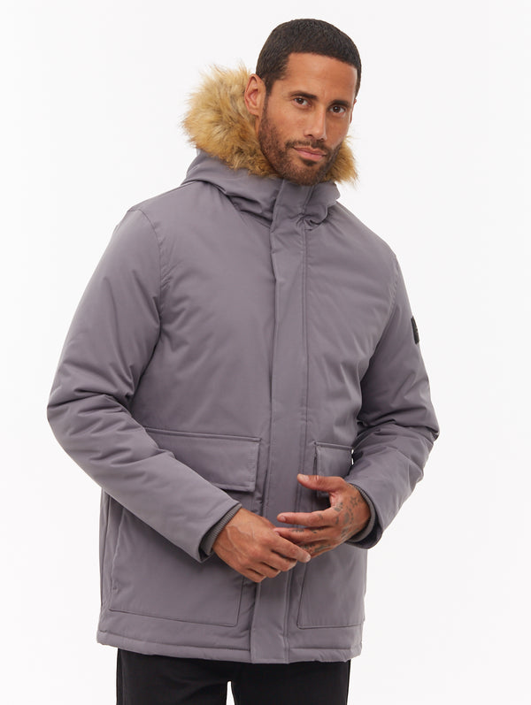 Jarryl Hooded Parka - Grey - Bench Jarryl Hooded Parka - Grey - Bench