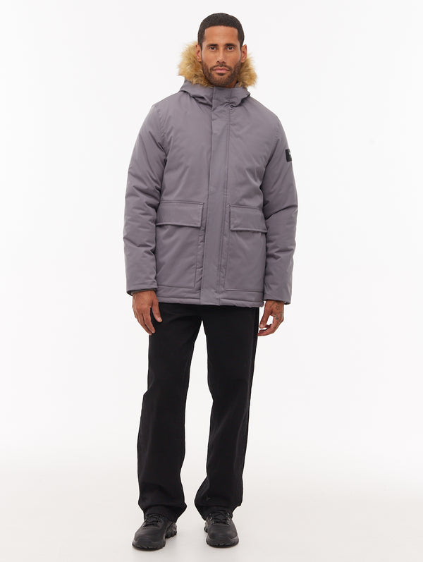 Jarryl Hooded Parka - Grey - Bench