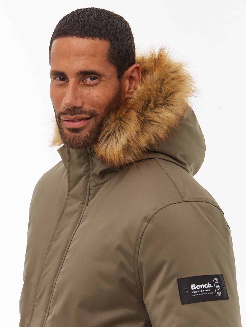 Jarryl parka à capuchon - Vert