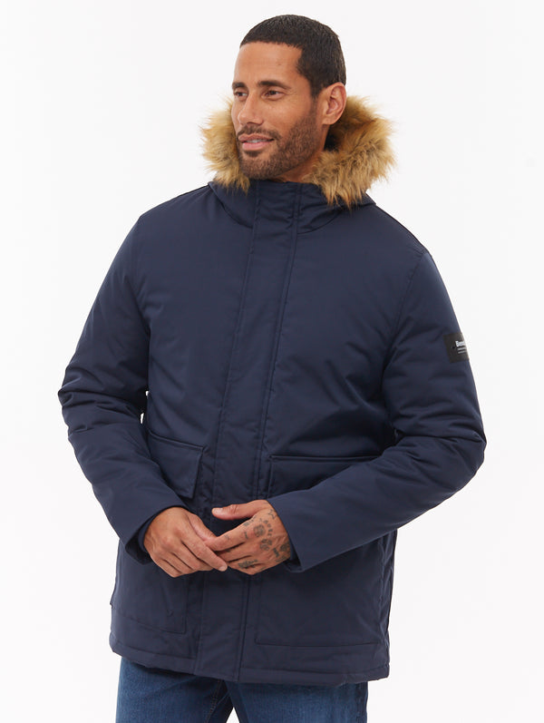 Jarryl Hooded Parka - Blue - Bench
