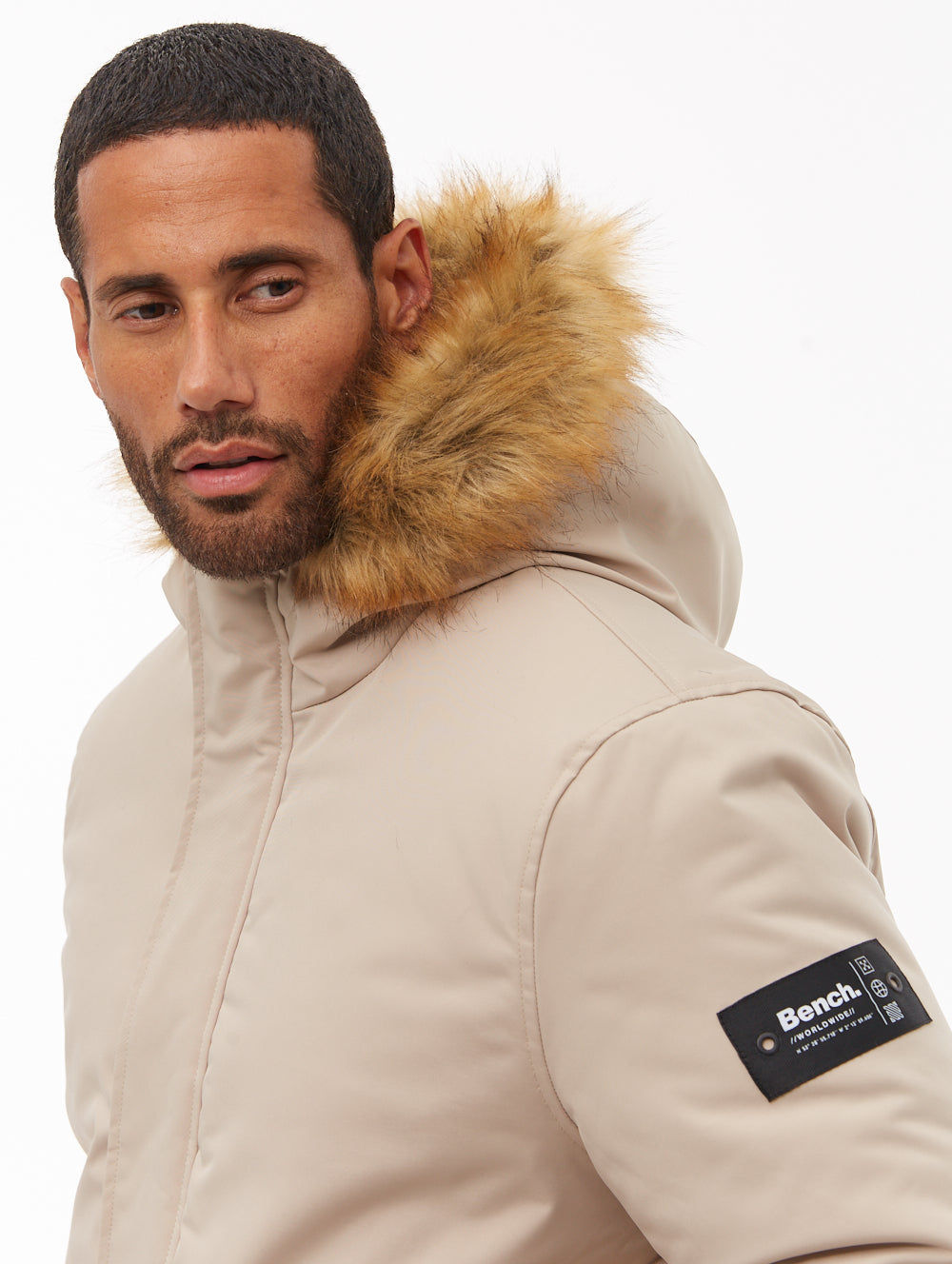 Jarryl parka à capuchon - Beige