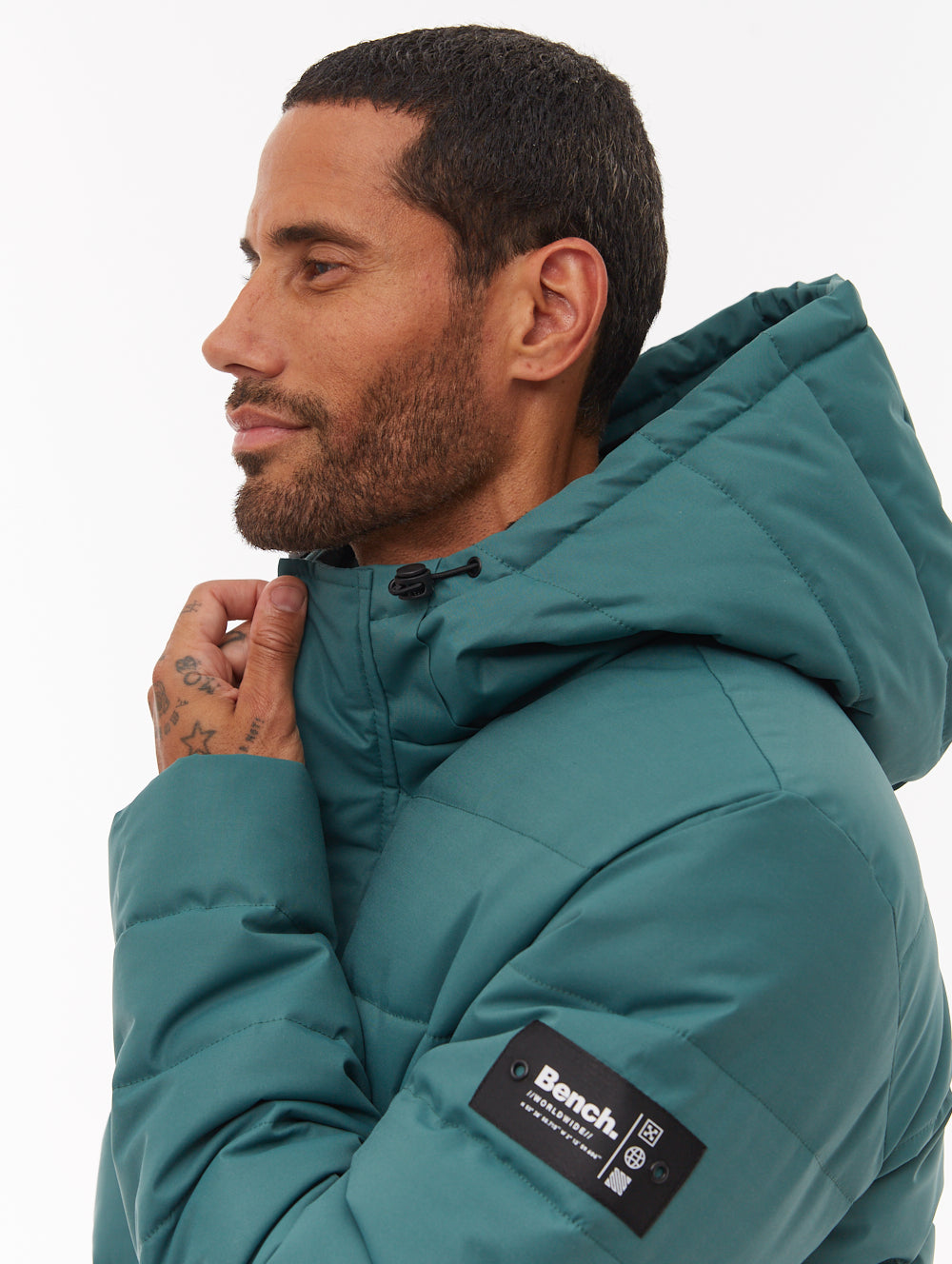 Evolo Hooded Puffer Jacket - Green