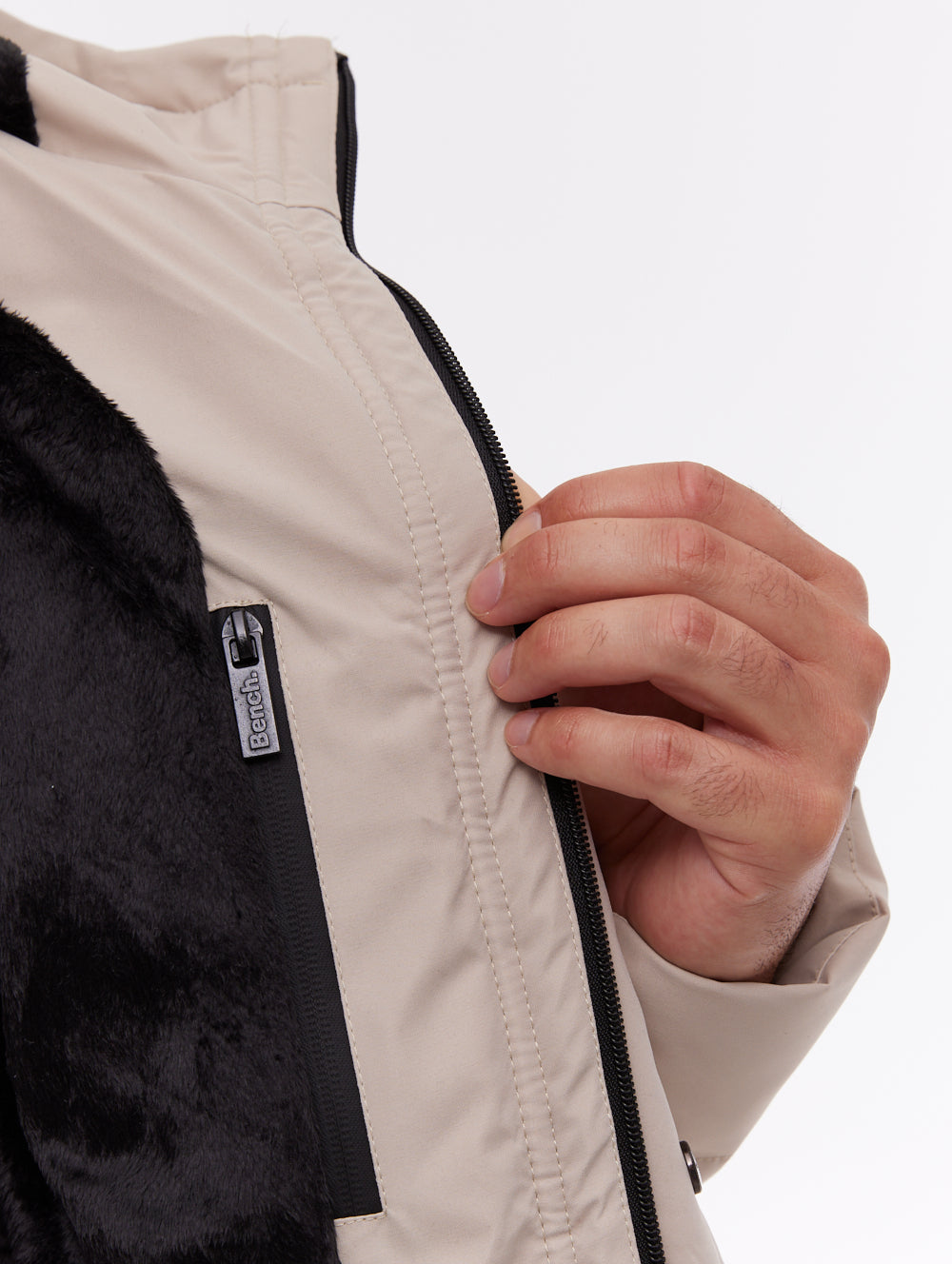 Evolo veste matelassée à capuchon - Beige