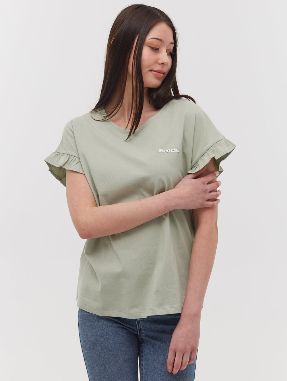 Velmina Ruffle Sleeve Tee - BN4A124489