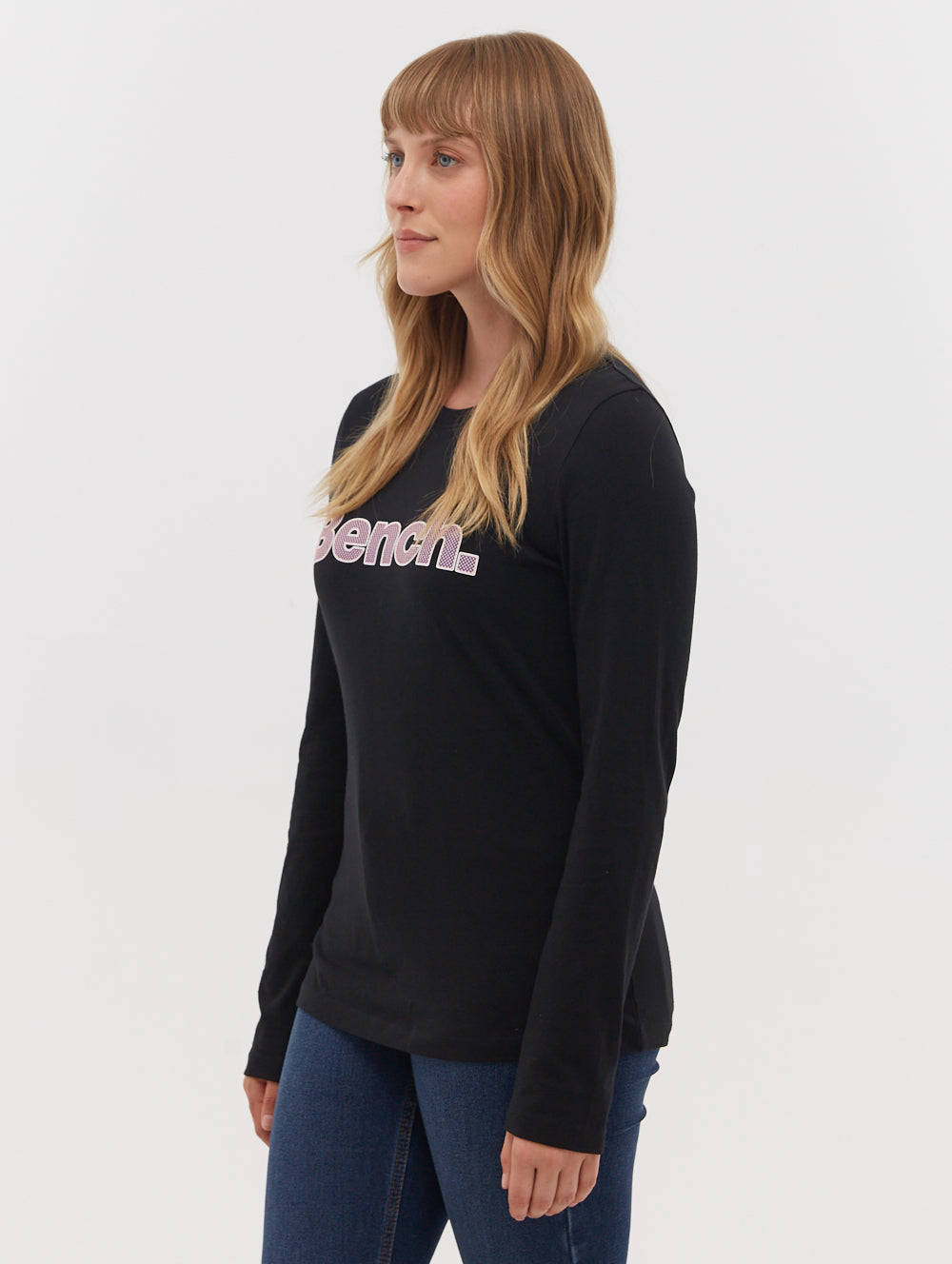 JEWELLE Black Tees LS Logo Shot 3