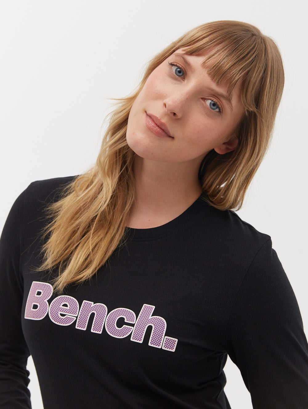 JEWELLE Black Tees LS Logo Shot 2