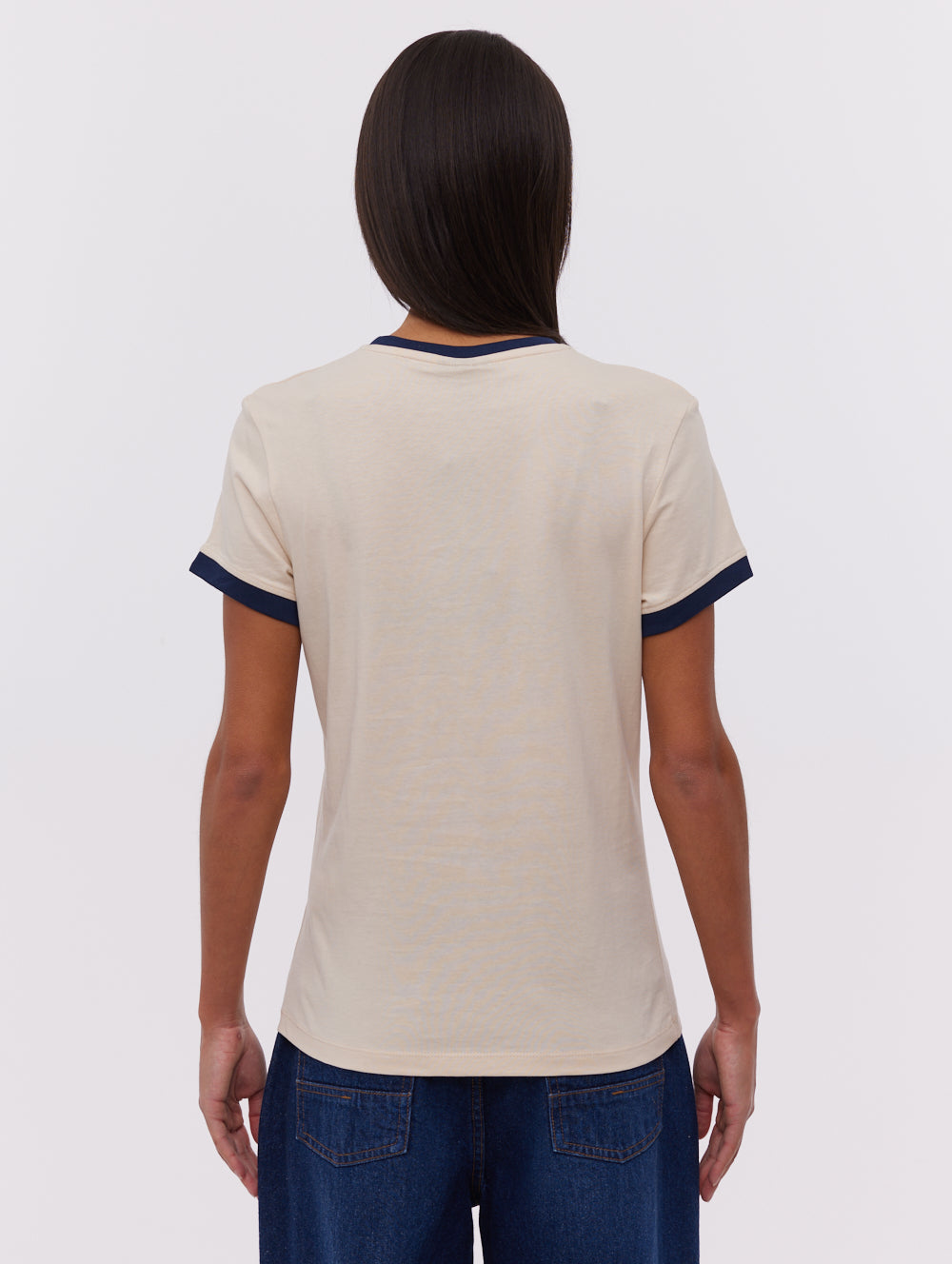 Vivica t-shirt ringer brodé