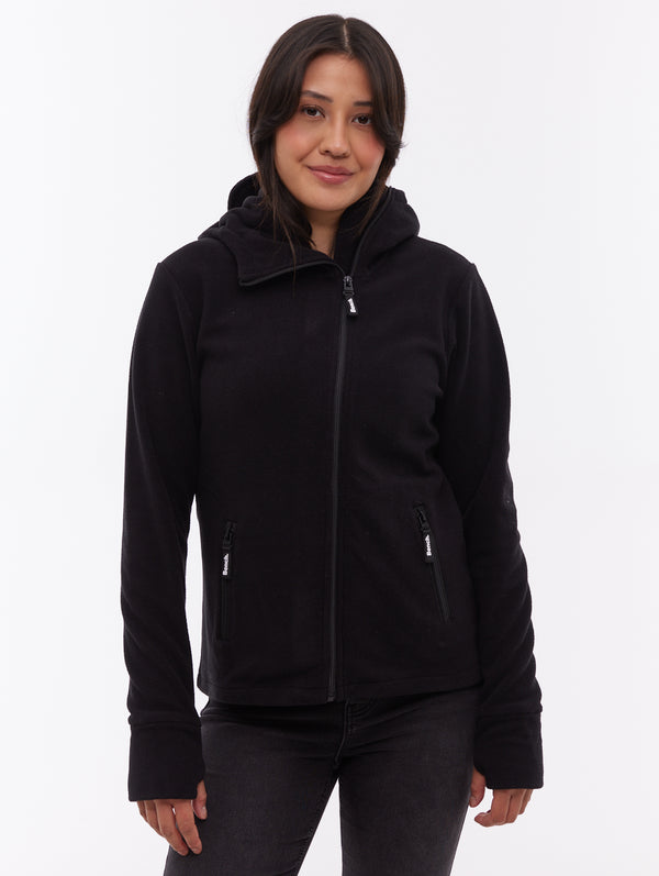 Ninja Microfleece Asymmetric Zip-Up - Black - Bench