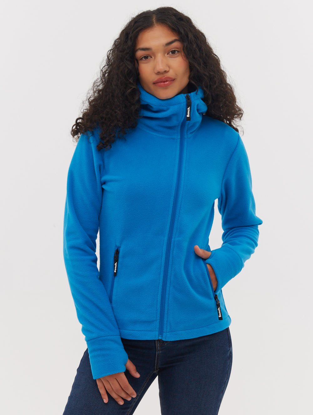 Ninja Microfleece Asymmetric Zip-Up - Blue