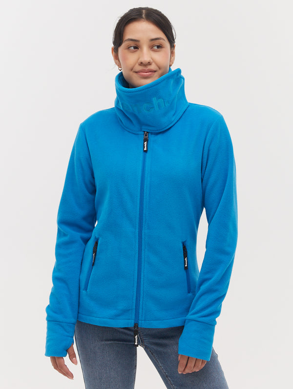 Funnel Microfleece Wrap Neck Zip Up