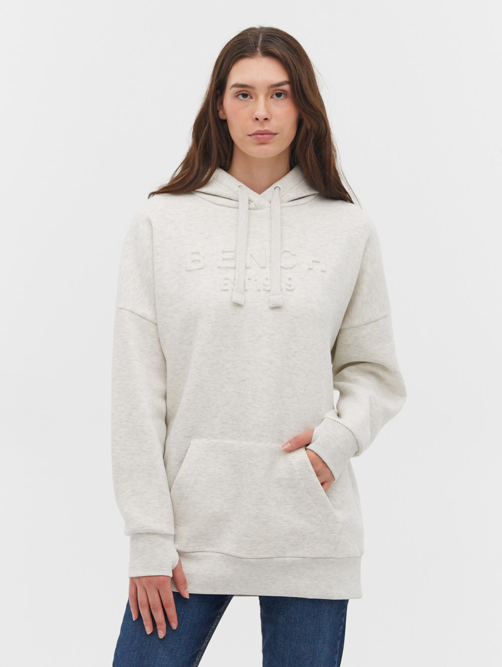 Ivyisla Longline Deboss Hoodie - BN4E124959