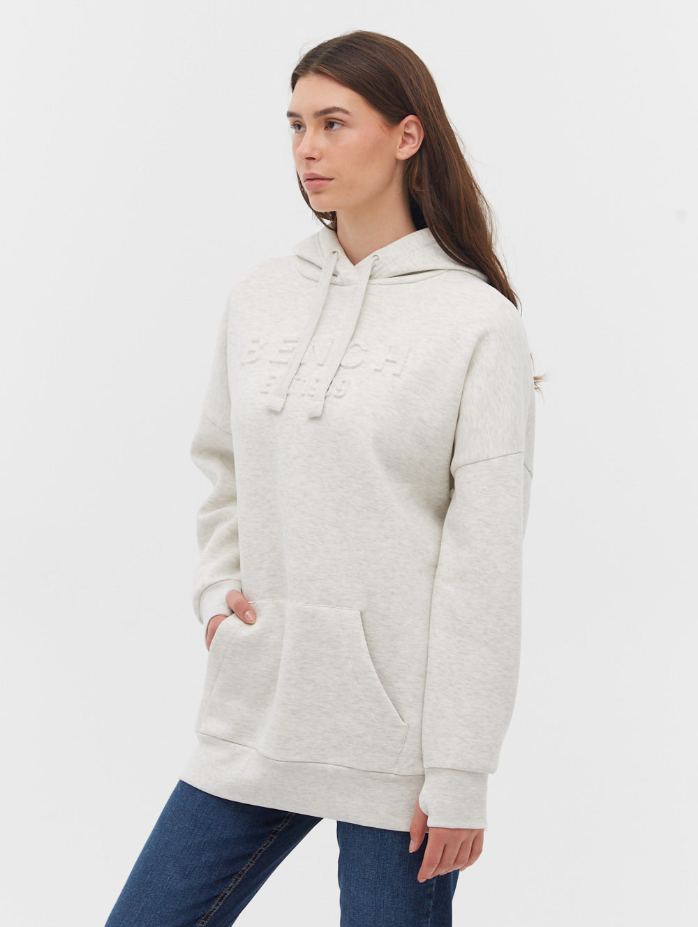 Ivyisla Longline Deboss Hoodie - BN4E124959