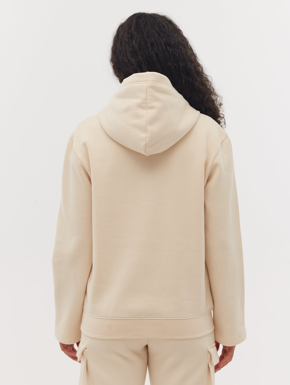 Yael Half-Zip Hoodie - White