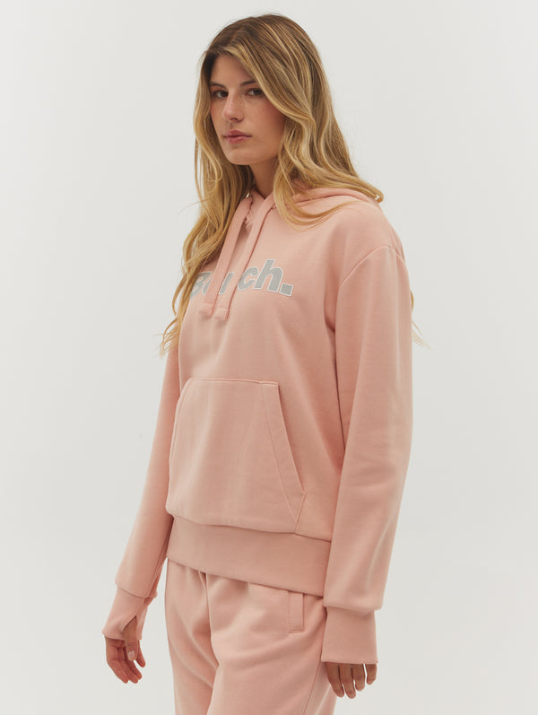 Lias Outline Logo Hoodie - Pink - Bench