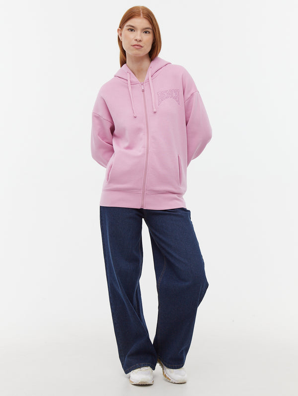 Zira Athletic Logo Zip-Up Hoodie - Bench