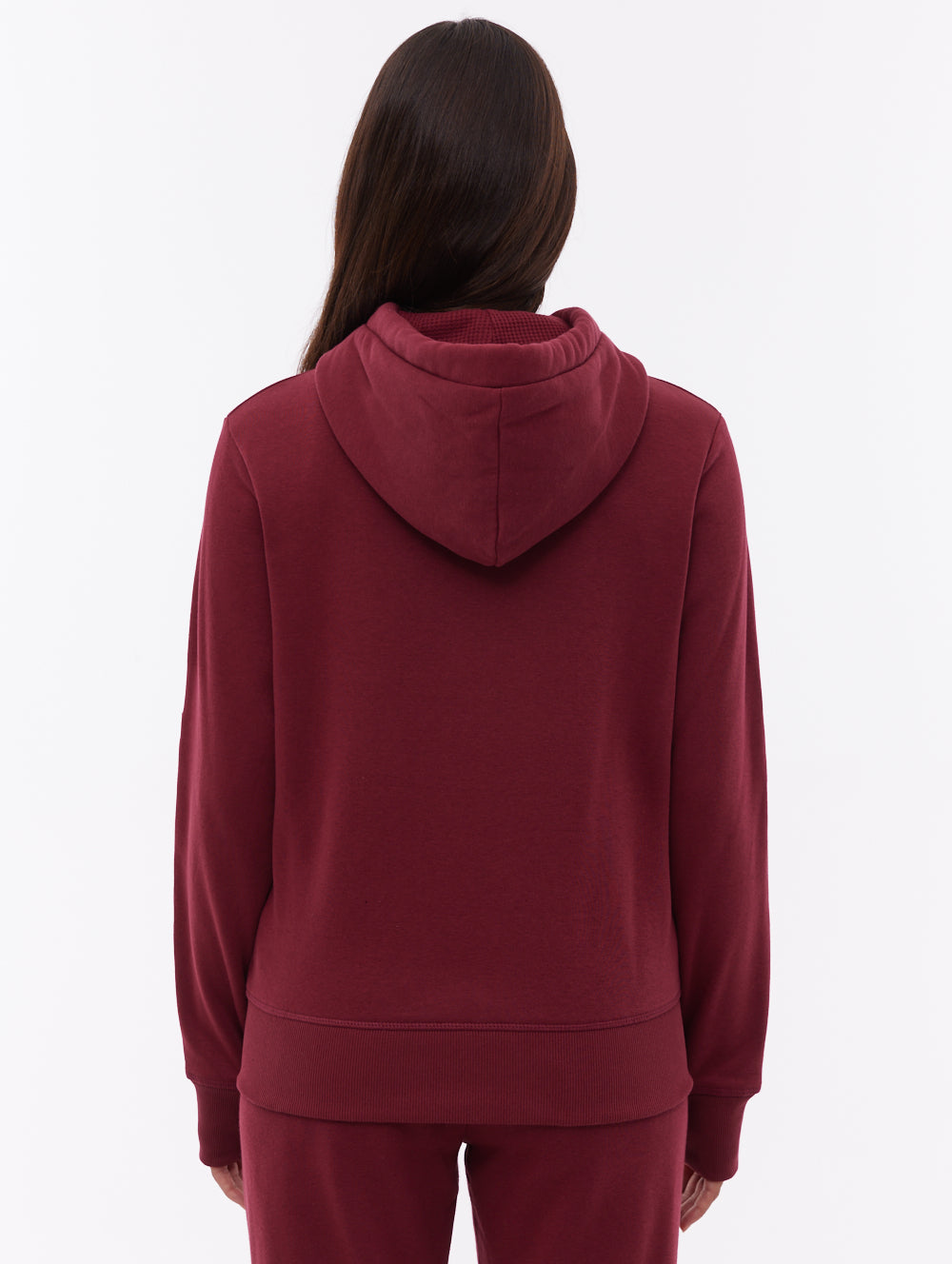 Codie chandail à capuchon zippé - Rouge