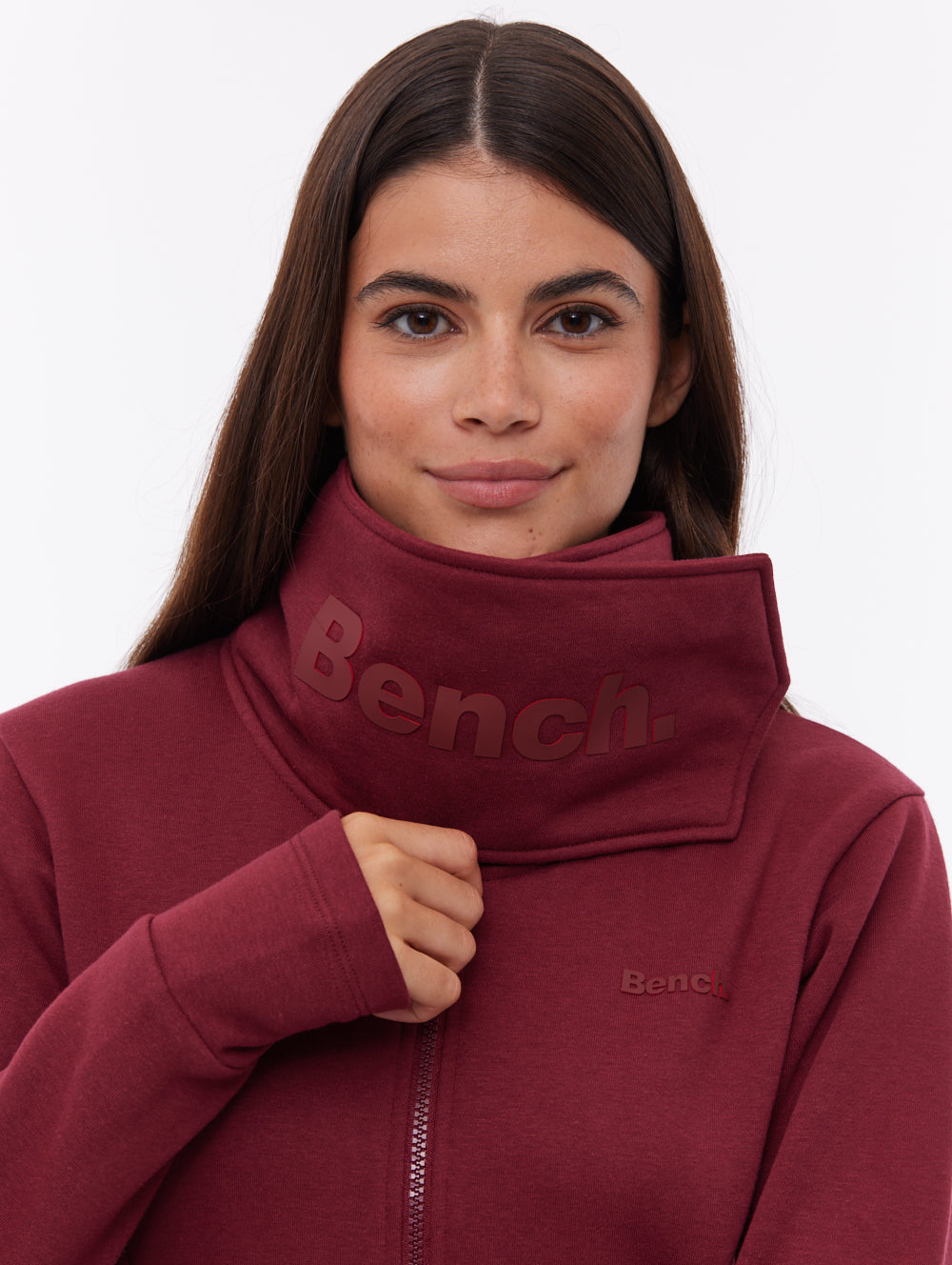 Annah Red BU028 Funnel Zips Logo Shot 1