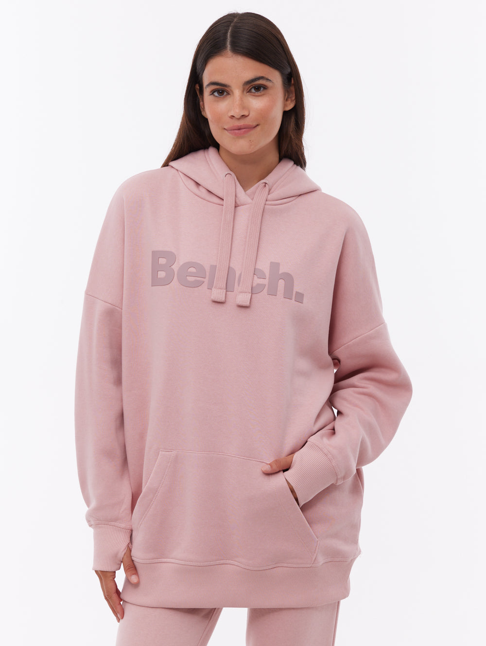 Linra Pink PK021 Hoodies Oversized Logo Shot 1