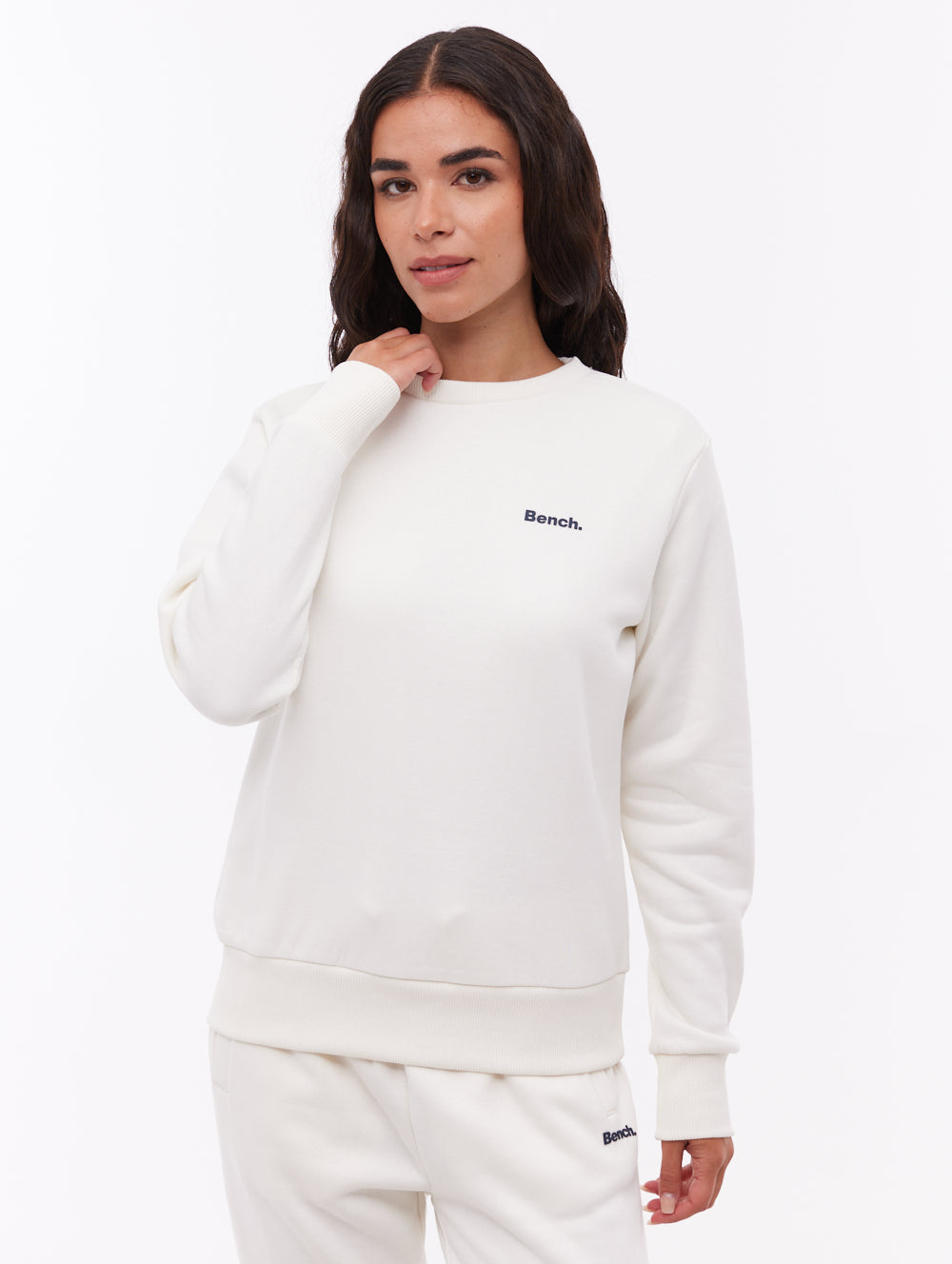 Keli White Crews Small Logo Shot 1